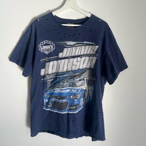 Men's Navy Racing Graphic Tee